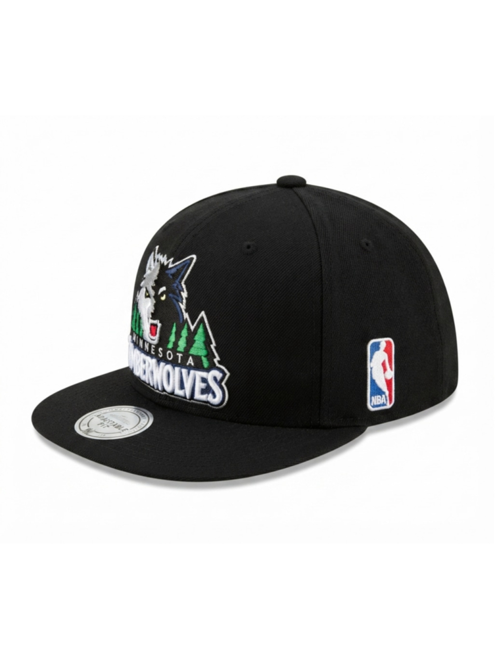Mitchell & Ness Minnesota Timberwolves Core Basic Black Snapback NBA Cap